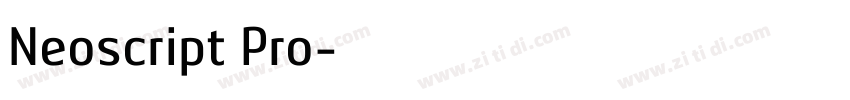 Neoscript Pro字体转换
